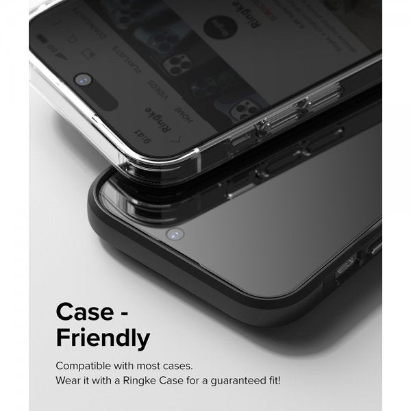 Ringke iPhone 14 Pro Skärmskydd Privacy Glass