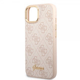 Guess iPhone 13/14/15 Skal 4G Logo Rosa