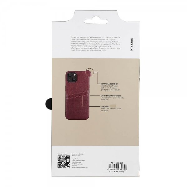 Buffalo iPhone 13/iPhone 14 Skal Backcover with Card Slots Brun