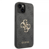 Guess iPhone 14 Skal Big Metal Logo Grå