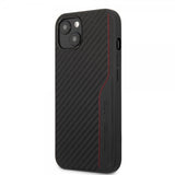 AMG iPhone 14 Skal Carbon Effect Stamped Logo Svart