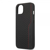 AMG iPhone 14 Skal Carbon Effect Stamped Logo Svart