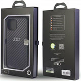 Audi iPhone 14 Skal Carbon Fiber Svart