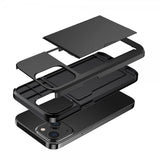 iPhone 14 Skal Card Slide Svart