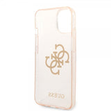 Guess iPhone 14 Skal Full Glitter Guld