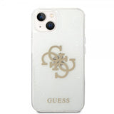 Guess iPhone 14 Skal Full Glitter Transparent