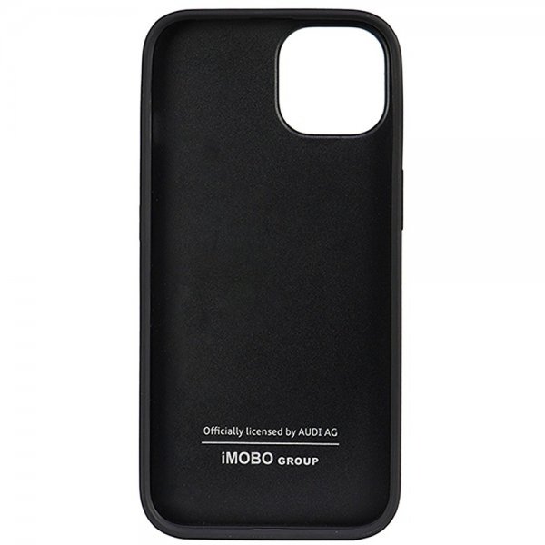 Audi iPhone 14 Skal Genuine Leather Case Svart