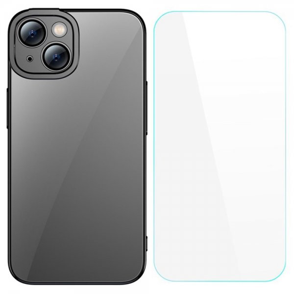 Baseus iPhone 14 Skal Glitter Series Svart