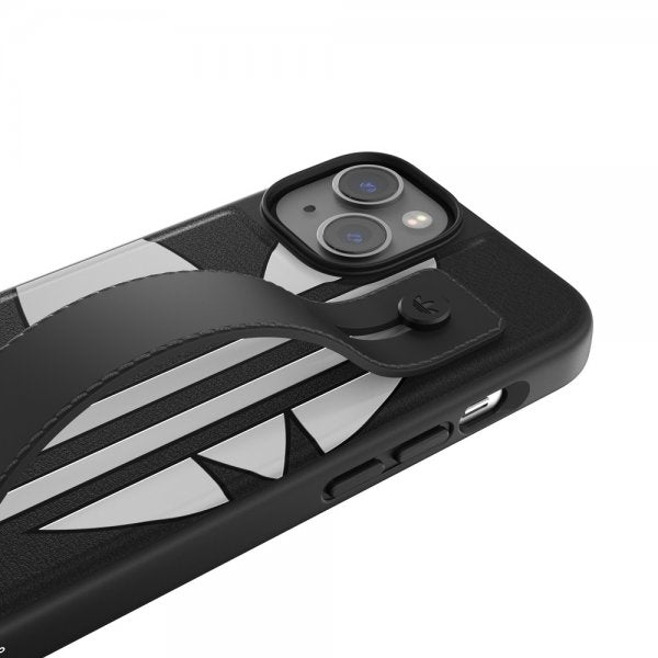 Adidas iPhone 14 Skal Handstrap Case Svart Vit