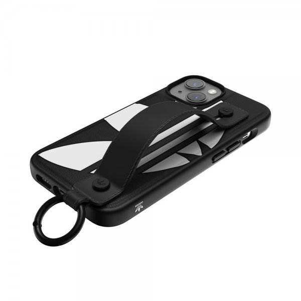 Adidas iPhone 14 Skal Handstrap Case Svart Vit