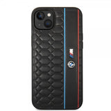 BMW iPhone 14 Skal Hexagonal Pattern Svart