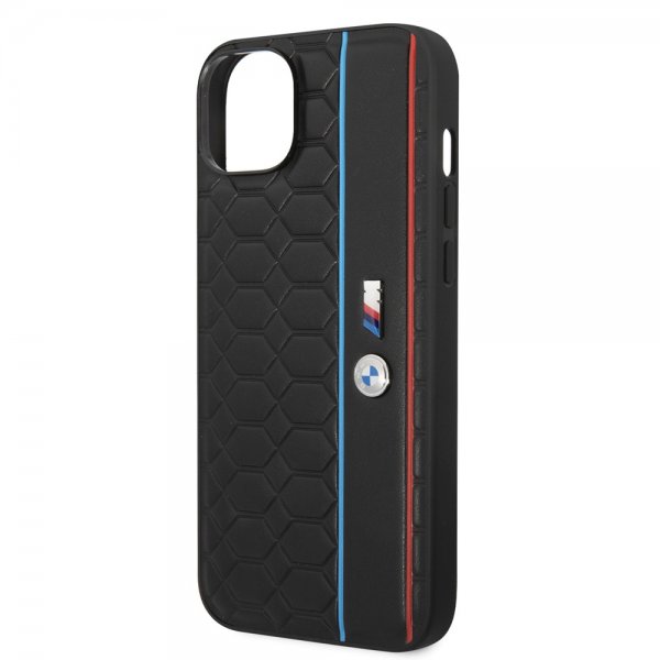 BMW iPhone 14 Skal Hexagonal Pattern Svart