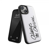Adidas iPhone 14 Skal Inlay Embroidery Case Vit Svart