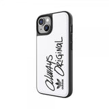 Adidas iPhone 14 Skal Inlay Embroidery Case Vit Svart