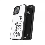 Adidas iPhone 14 Skal Inlay Embroidery Case Vit Svart