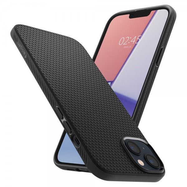 Spigen iPhone 14 Skal Liquid Air Matte Black