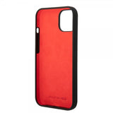 AMG iPhone 14 Skal Liquid Silicone Carbon Pattern Svart