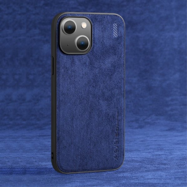 X-Level iPhone 14 Skal Mockatextur Blå