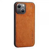 X-Level iPhone 14 Skal Mockatextur Brun
