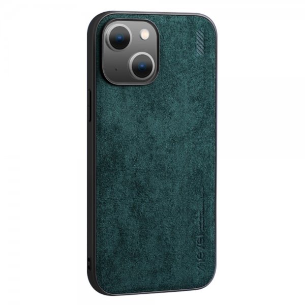 X-Level iPhone 14 Skal Mockatextur Grön