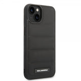 Karl Lagerfeld iPhone 14 Skal Quilted Nylon Puffy Case Logo Plate Svart