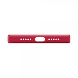 Xqisit iPhone 14 Skal Silicone Case Röd