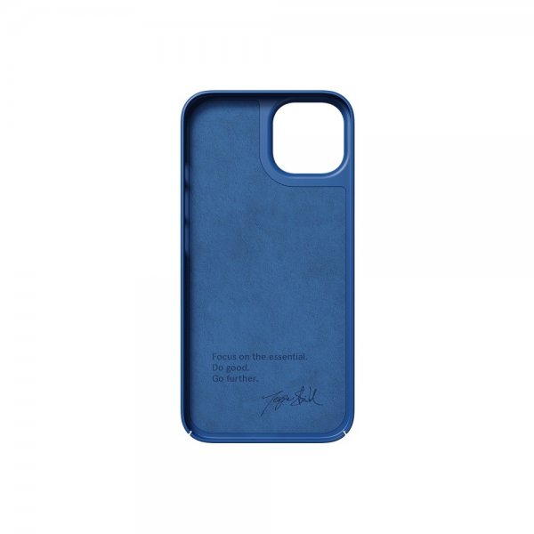 Nudient iPhone 14 Skal Thin Case Blueprint Blue