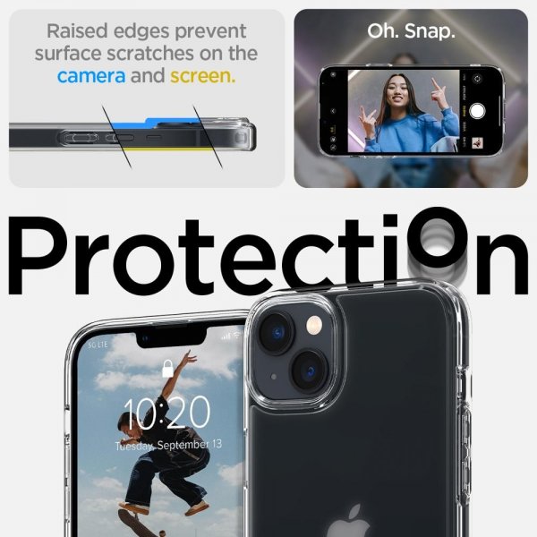 Spigen iPhone 14 Skal Ultra Hybrid Frost Clear