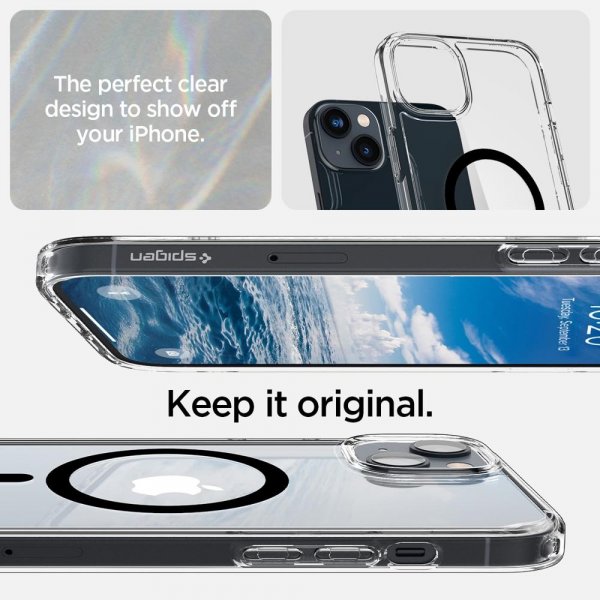 Spigen iPhone 14 Skal Ultra Hybrid MagFit Svart