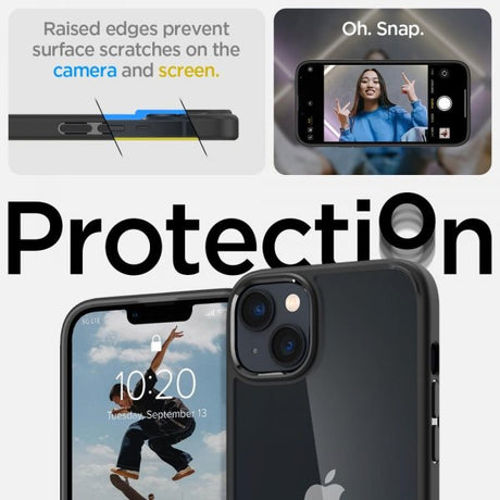 Spigen iPhone 14 Skal Ultra Hybrid Matte Black