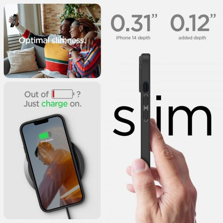 Spigen iPhone 14 Skal Ultra Hybrid Matte Black