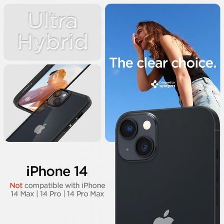 Spigen iPhone 14 Skal Ultra Hybrid Matte Black