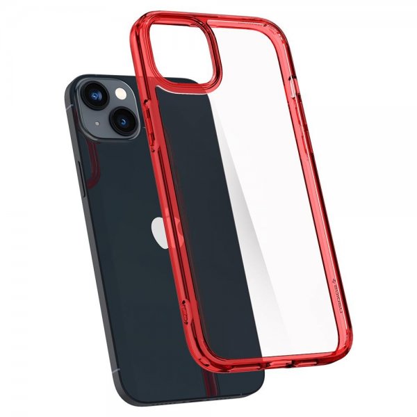Spigen iPhone 14 Skal Ultra Hybrid Red Crystal