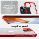 Spigen iPhone 14 Skal Ultra Hybrid Red Crystal