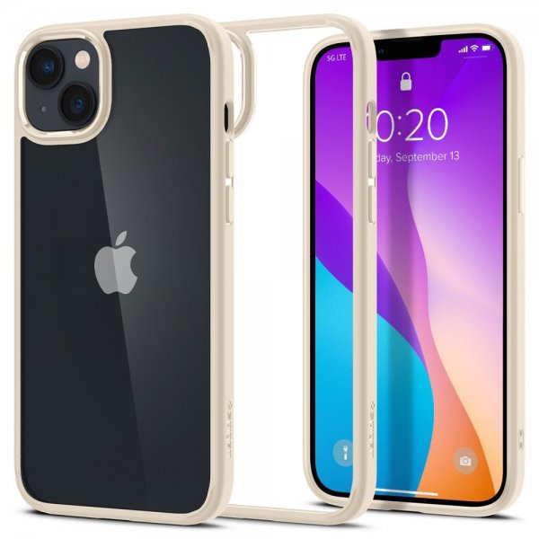 Spigen iPhone 14 Skal Ultra Hybrid Sand Beige