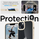 Spigen iPhone 14 Skal Ultra Hybrid Sand Beige
