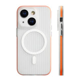 iPhone 13/iPhone 14 Skal Korrugerad MagSafe Orange