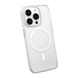 iPhone 13/iPhone 14 Skal Korrugerad MagSafe Transparent