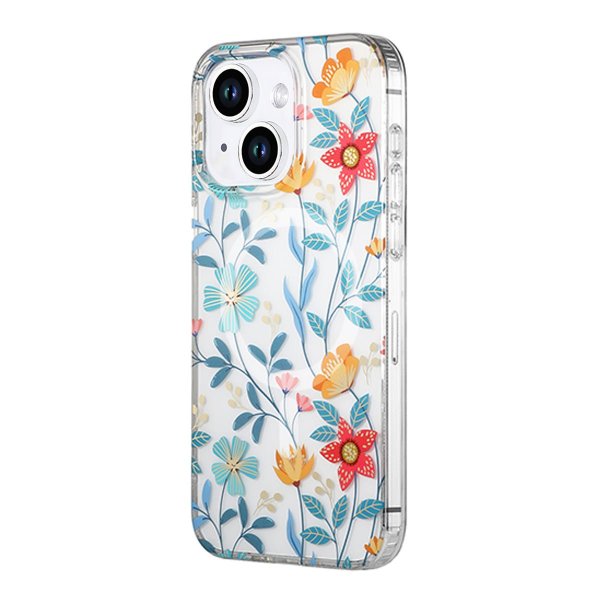iPhone 14 Plus/iPhone 15 Plus Skal Blommönster MagSafe Kvistar