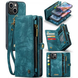 CaseMe iPhone 15 Fodral 008 Series Löstagbart Skal Petrol
