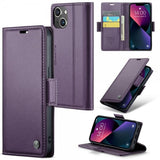 CaseMe iPhone 15 Fodral 023 Series Lila