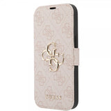Guess iPhone 15 Fodral 4G Logo Rosa
