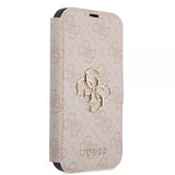 Guess iPhone 15 Fodral 4G Logo Rosa