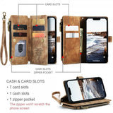 CaseMe iPhone 15 Fodral C30 Series Brun