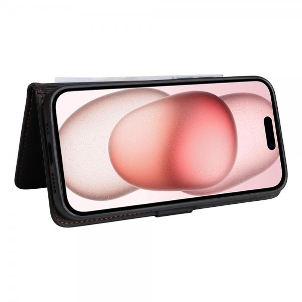 Betopnice iPhone 15 Fodral med Löstagbart Skal 005 Svart