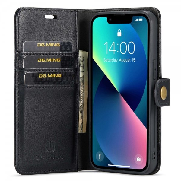 Dg.Ming iPhone 15 Fodral med Löstagbart Skal Svart