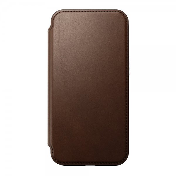 Nomad iPhone 15 Fodral Modern Leather Folio Brun