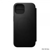 Nomad iPhone 15 Fodral Modern Leather Folio Svart