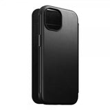 Nomad iPhone 15 Fodral Modern Leather Folio Svart