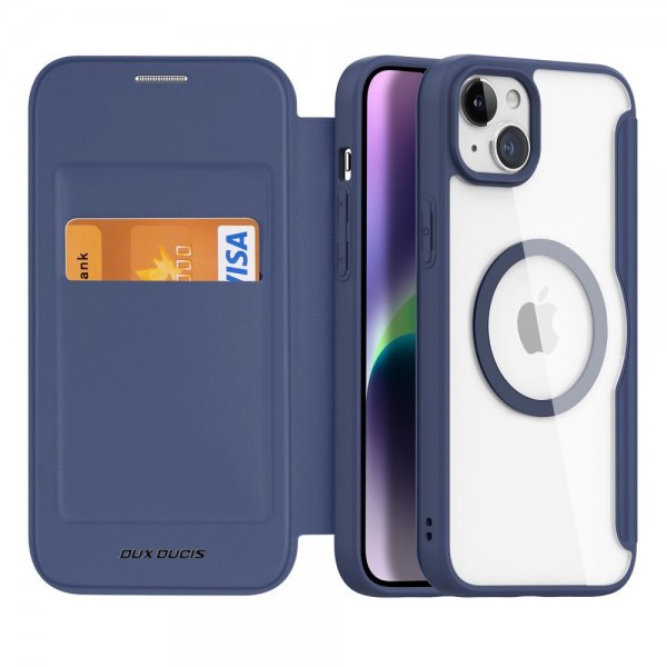 Dux Ducis iPhone 15 Fodral Skin X Pro Series MagSafe Blå